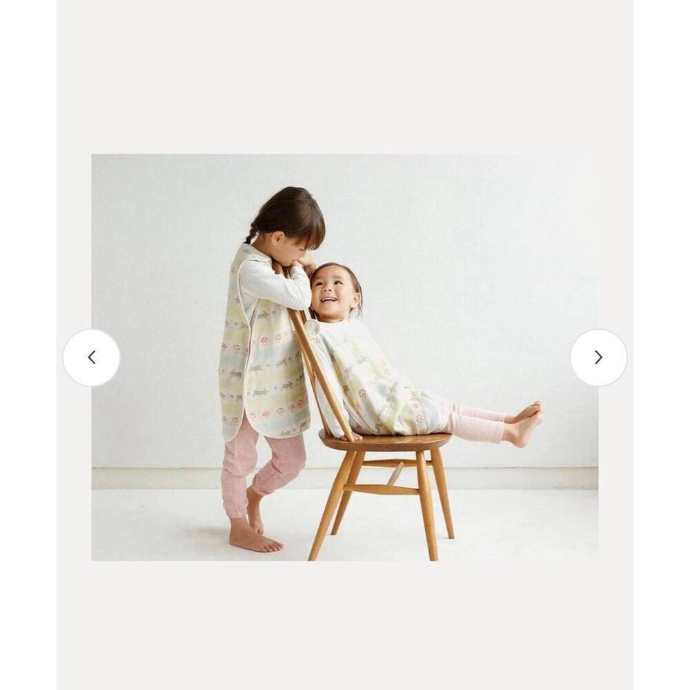 Hoppetta 6 Double Layer Gauze Cotton Sleeper Lapin RARE HTF 0-3 Years Japan